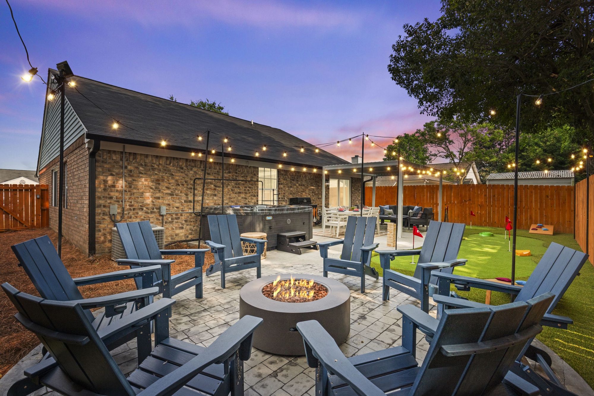 Fire Pit, photo 1 of 2, at Mossy Tides Retreat