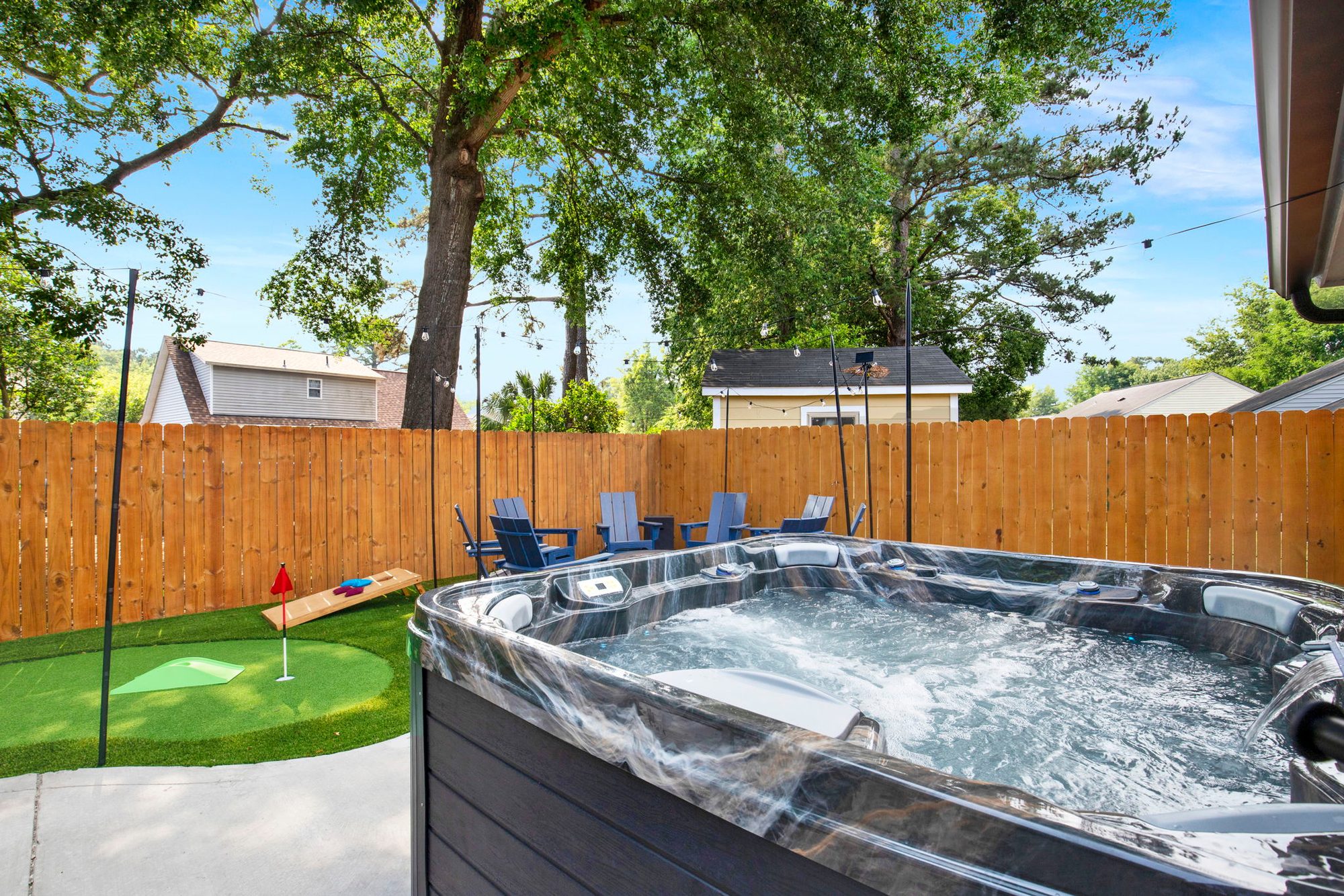 Hot Tub at Mossy Tides Retreat