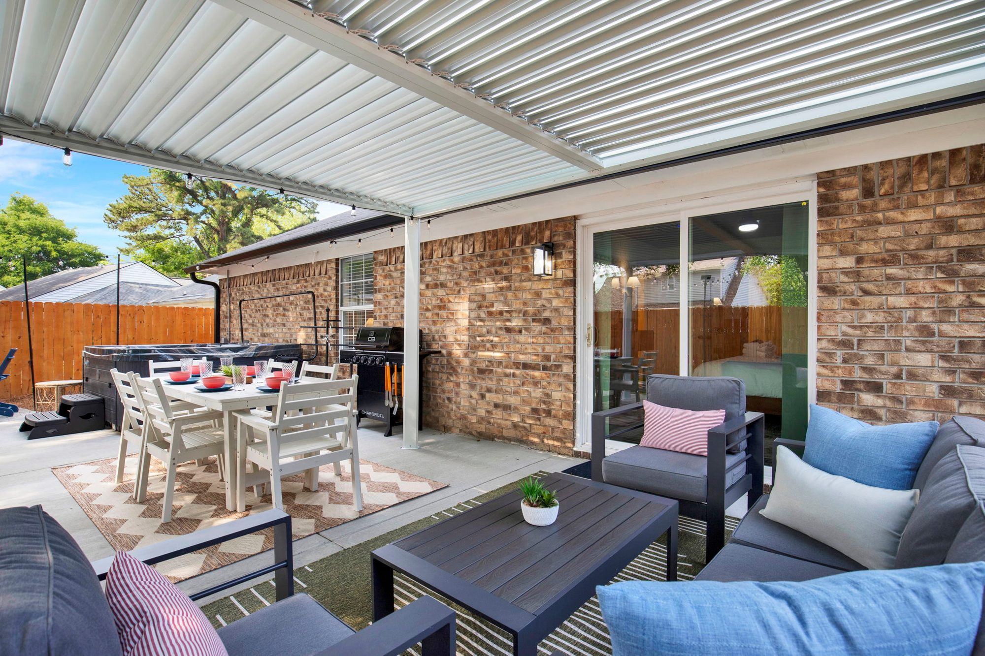 Outdoor Seating at Mossy Tides Retreat