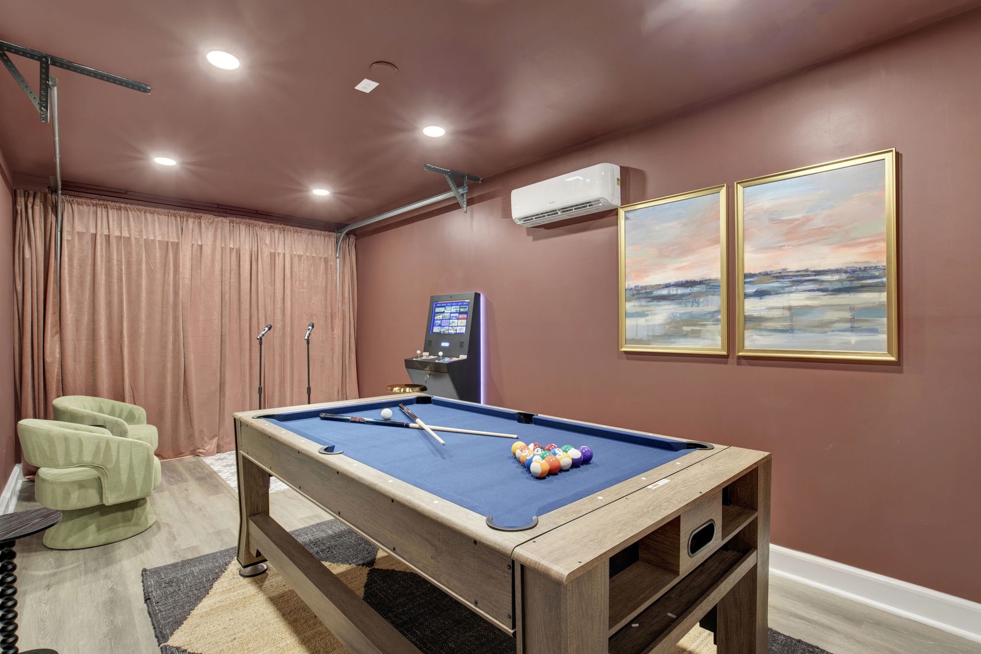 Pool Table and Air Hockey at Mossy Tides Retreat