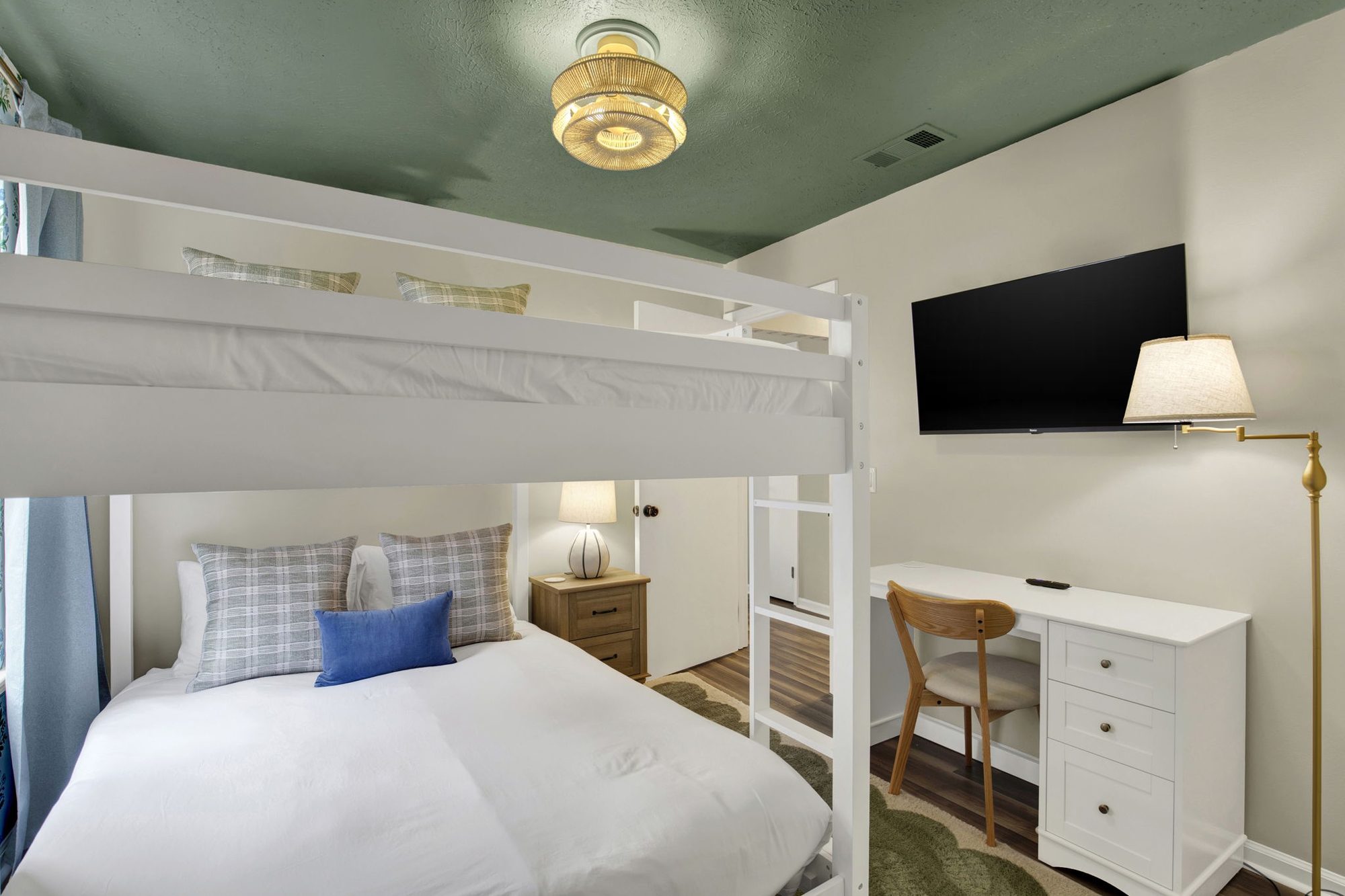 Spanish Moss Bunkroom Work Space at Mossy Tides Retreat
